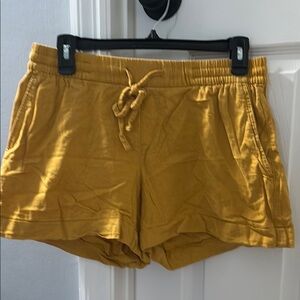 Old Navy Yellow Athletic Shorts Elastic Waistband